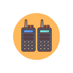 Walkie Talkie icon in vector. Logotype