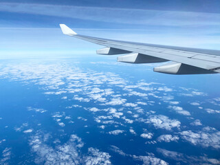 Fototapeta premium Earth Viewed from a Plane in the Sky