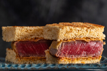 Wagyu beef katsu sando