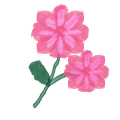 Naklejka na ściany i meble pink flower icon
