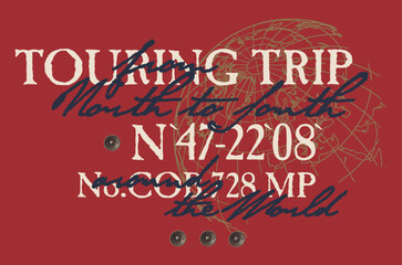 Print for tee shirt. Graphic design.