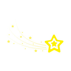 starry night, falling star, fireworks, twinkle, glow, glitter star, star over christmas vector illustration