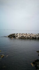 rocks and sea naples, napoli