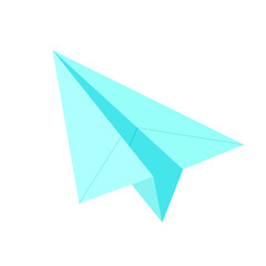 Fototapeta premium 水色の紙飛行機