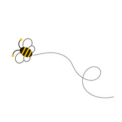 Different bee and honeycomb vector and icon