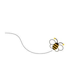 Different bee and honeycomb vector and icon