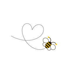Different bee and honeycomb vector and icon