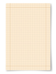 Obraz premium Yellowed paper sheet