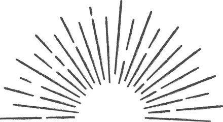 Fototapeta premium Sun rays icon, shine and burst line