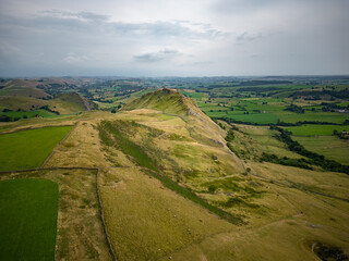 Peak District Nartional Park - aerial view at Chrome Hill - travel photography
