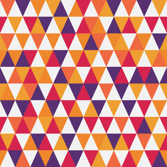 Fototapeta na wymiar seamless vector pattern of from colored triangles. Stylish background.