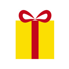 Happy birthday party, birthday party, colorful gift box at party, flat vector illustration and icon