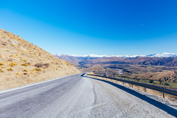 View over Queenstown Suburbs in New Zealand