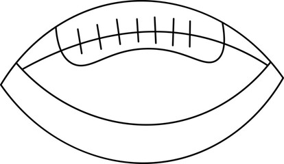 rugby ball vector design illustration isolated on transparent background