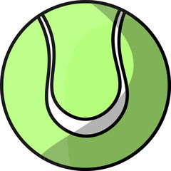 tennis ball vector design illustration isolated on transparent background