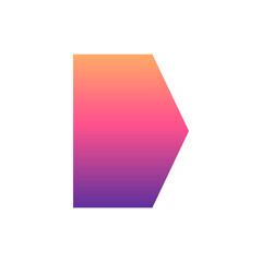 gradient arrow shape
