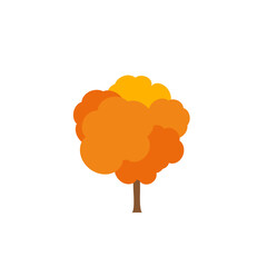 Green fertile trees in a variety of forms on the White Background.  Set of various tree sets. Trees for decorating gardens and home designs. vector illustration and icon