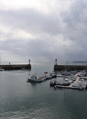 boats in the port of Belle Ile