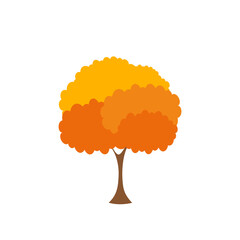 Green fertile trees in a variety of forms on the White Background.  Set of various tree sets. Trees for decorating gardens and home designs. vector illustration and icon