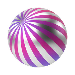 Colorful christmas ball. 3D decoration.