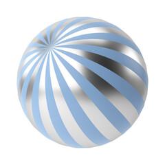 Obraz premium Colorful christmas ball. 3D decoration.