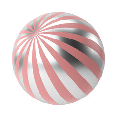 Colorful christmas ball. 3D decoration.