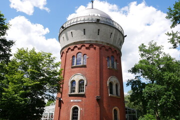 Wasserturm Camara Obscura im Müga-Park in Mülheim an der Ruhr