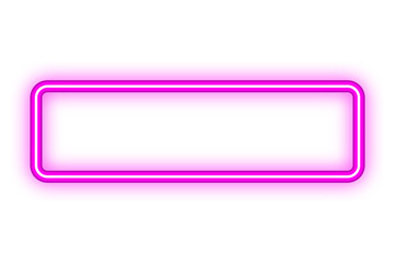 rectangle neon light banner
