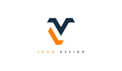 Initial Letter V Logo Design. Usable for Business and Company Branding Logos. Flat Vector Logo Design Template Element.