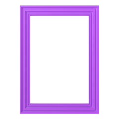 3D frame. Portrait frame. 3D illustration.