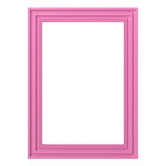 3D frame. Portrait frame. 3D illustration.