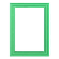 3D frame. Portrait frame. 3D illustration.