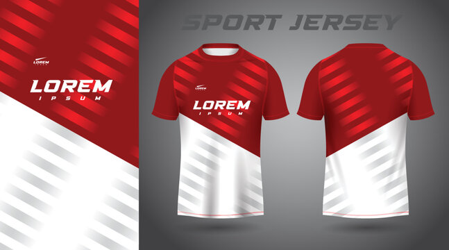 red white shirt sport jersey design