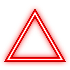 triangle neon light frame
