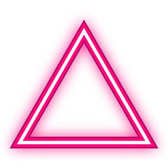 triangle neon light frame
