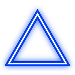 triangle neon light frame
