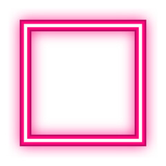 square neon light frame
