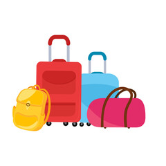 Suitcases or luggage for travel and adventure