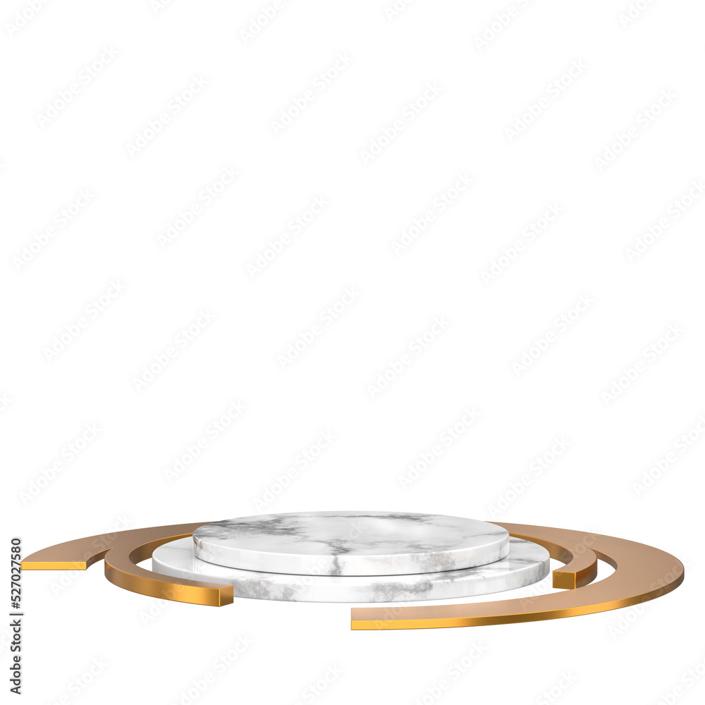 Wall mural display stand. product display. 3d element design.