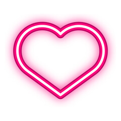 heart neon light frame
