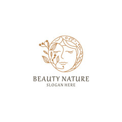 Beauty nature logo icon vector image