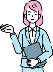 人物イラスト　線画