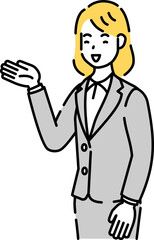 人物イラスト　線画