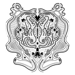 Abstract ornamental vector illustration.