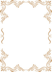 golden frame element and border