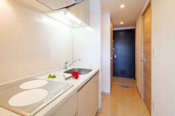 部屋のキッチン