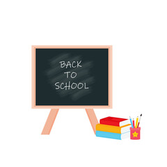 classroom school supplies stationery, pencil case, pen, pile of books, photorealistic literature,notebook, notebook textbook,school bag,Palettes and brushes in art,colored pencils. vector illustration