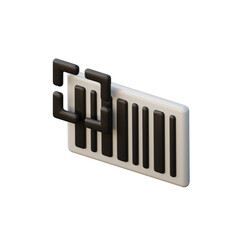3D Barcode Illustration