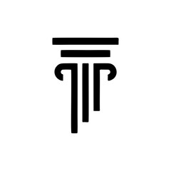 Pillar design Logo Element Template1