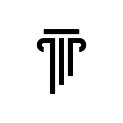 Pillar design Logo Element Template1